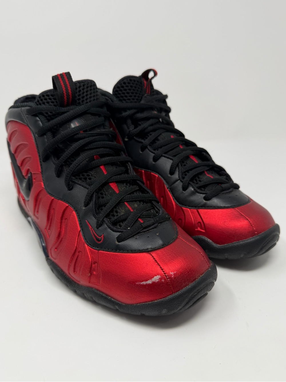 Nike Kids' Red and Black Foamposite Athletic Shoes Sz. 6.5y